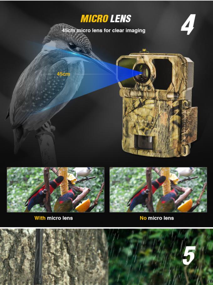 SD SDHC Card 3g Game Camera , Programmable HD Victure Trail Camera