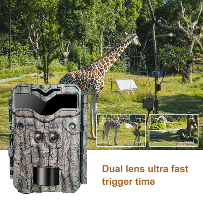 KW698A wildlife hunting trail camera dual-lens 2-sensors scouting camera 4K game camera easy to navigate simple to use