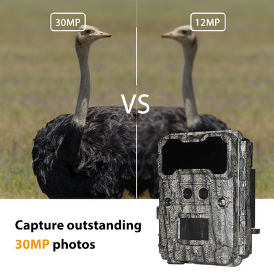 KW696 outdoor hunting camera dual-lens 30MP no-glow trail camera 1080p night vision 512G for