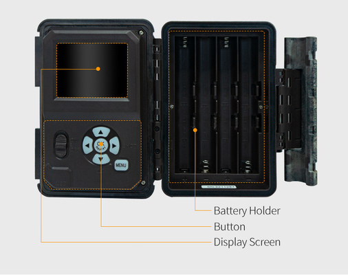 KW696 outdoor hunting camera dual-lens 30MP no-glow trail camera 1080p night vision 512G for