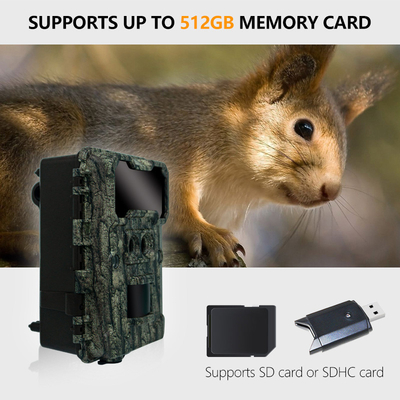 KW696 outdoor hunting camera dual-lens 30MP no-glow trail camera 1080p night vision 512G for