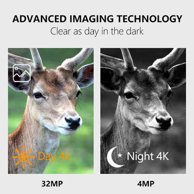 KW788 Trail Camera hunting camera Waterproof 4K 32MP Easy Navigate simple use robust long wo