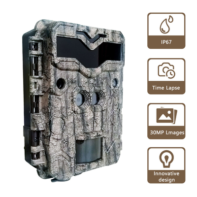 KW698A hunting trail camera dual-lens 2-sensors scouting camera 4K game camera night vision