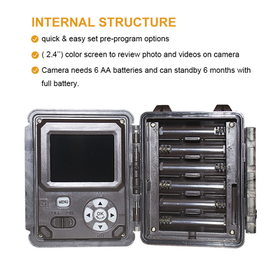 KW591 outdoor trail hunting camera no-glow Two sensor 1080P FHD Hunting Camera  night viison
