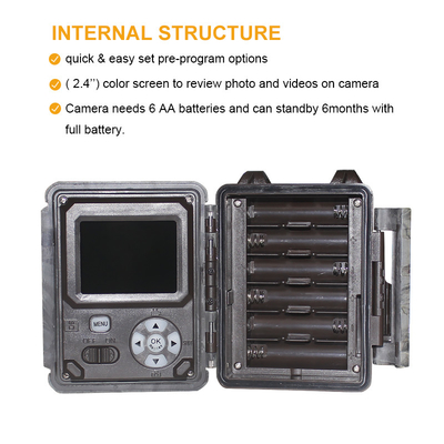 KW561 Trail infra Cam Mini 30MP 0.25s Speed 4K Video Resolution Waterproof CMOS Sensor SD Me