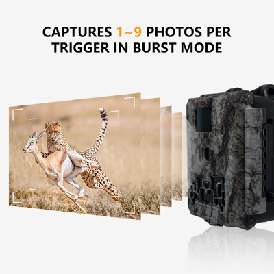 KW561 Trail infra Cam Mini 30MP 0.25s Speed 4K Video Resolution Waterproof CMOS Sensor SD Me