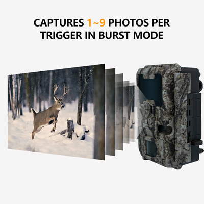 KW865 WIFI Hidden Camera waterproof IP67 20MP 0.6s trigger speed up to 512GB storage night vision trail Camera