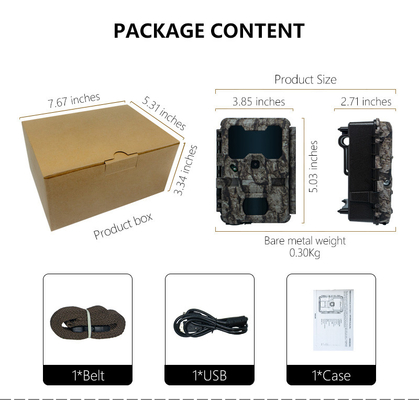 KW865 WIFI Hidden Camera waterproof IP67 20MP 0.6s trigger speed up to 512GB storage night vision trail Camera