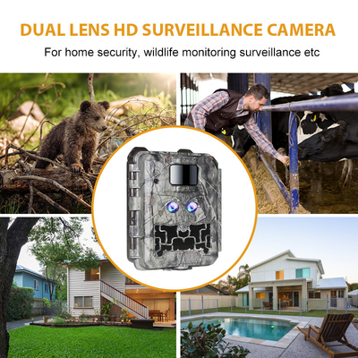 Wildlife camera KW591 no-glow dual sensors 1080P waterproof IP67 0.4s trigger speed up to 512GB storage Hunting Camera