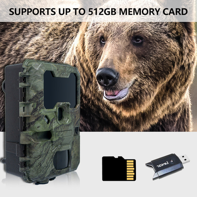 WIFI hunting camera KW866 waterproof IP67 OEM/ODM up to 512GB Storage SD Memory Card 32MP 4K wildlife camera