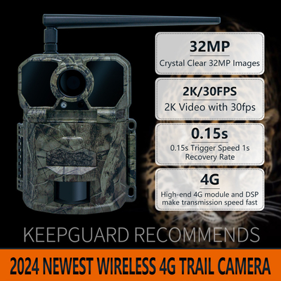 2024 Newest 4G wireless trial camera  KW896 30MP 0.15s trigger speed 100ft night range waterproof IP65 hunting camera