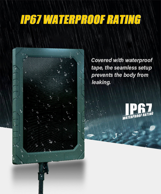KS26 12W solar panel supplemental power ABS25 fireproof material IP67 waterproof multi-interface connection