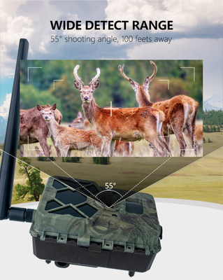 Cost effective Newest 4G trial camera KW886 with antenna 24MP 0.1s trigger build in SIM card for deer hunting