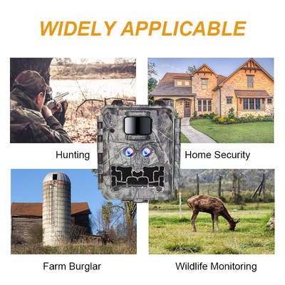 30MP No-Glow LED Trail Camera for Night Vision Hunting Game with 1080P Video and 512GB Memory Card Capacity