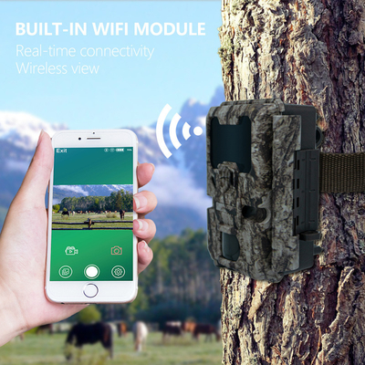 Hunting camera with WIFI connection KW865 waterproof IP67 IR flash range up to 82 feets night vision 20MP/1080P for wildlife watching