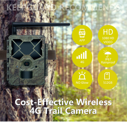 4G cellular wireless trail camera KW886 24MP image 1080P video night vision no glow LED with APP config for multi applications