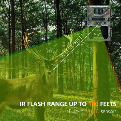 KW571 Mini Wireless hunting camera IP67 No-Glow CMOS Sensor SD Card forest stealth game cheap low