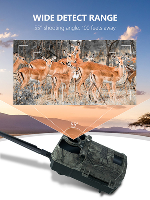 game&trail camera High-End  for 4G hunting camera KW896 with Antenna 100ft Night Range 32MP 2K wildlife camera 4g