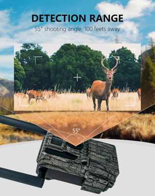 High-Performance 4G Trail Camera 36MP HD Photos and 2K Videos Dual-Antenna IP66 Waterproof Hunting Camera with 512GB Storage Capacity