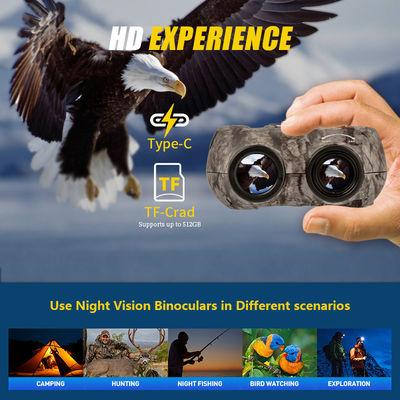 Professional Portable 12x25 High Power Night Vision Binoculars for Outdoor Camping Hunting Adventures Low Light Conditions