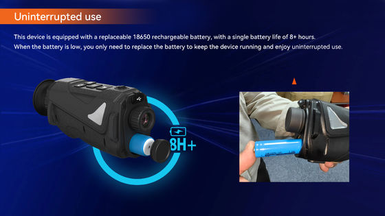 Thermal imaging binoculars with red dot 850nm night vision device 8x digital zoom