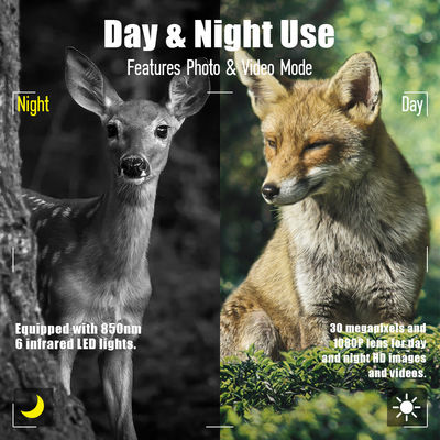 High Sensor Resolution Wildlife Camera 13MP Cmos Dual Lens Trail Camera