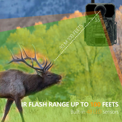 CMOS Sensor 4G Trail Camera Dust Proof 30MP Waterproof Cellular Trail Camera