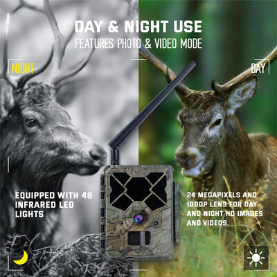 Supports Up To 32GB MicroSD Card Cellular Game Camera With 1080p Full HD Video Ideal For Security And Wildlife Tracking