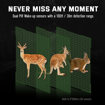 LCD Display Hunting Camera Featuring Maximum Video Size 1920 by 1080 Suitable for Outdoor Wildlife Tracking and Security