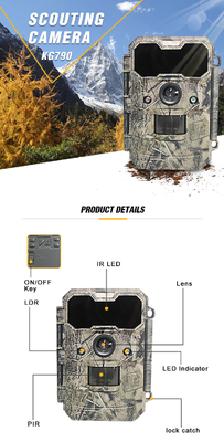 IP67 Camouflage No Glow Infrared Fast Trigger Deer Hunting Trail Camera