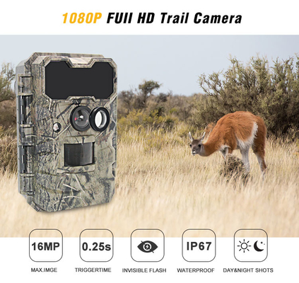 IP67 Camouflage No Glow Infrared Fast Trigger Deer Hunting Trail Camera