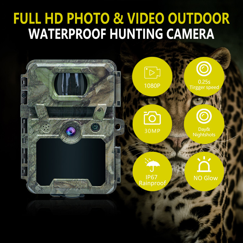 KW571 Factory OEM ODM Mini Wildlife Scouting Timelapse Trail Camera IP67 No-Glow CMOS Sensor and SD Memory night vision