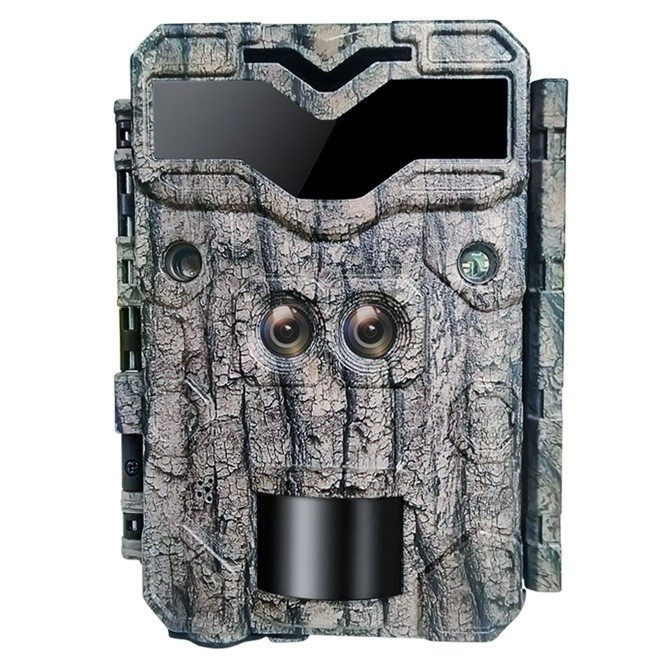 Experience the Thrill of Hunting with HD Hunting Cameras 32MP Dual-Lens Trail Camera with 4K Video and 100ft Night Vision