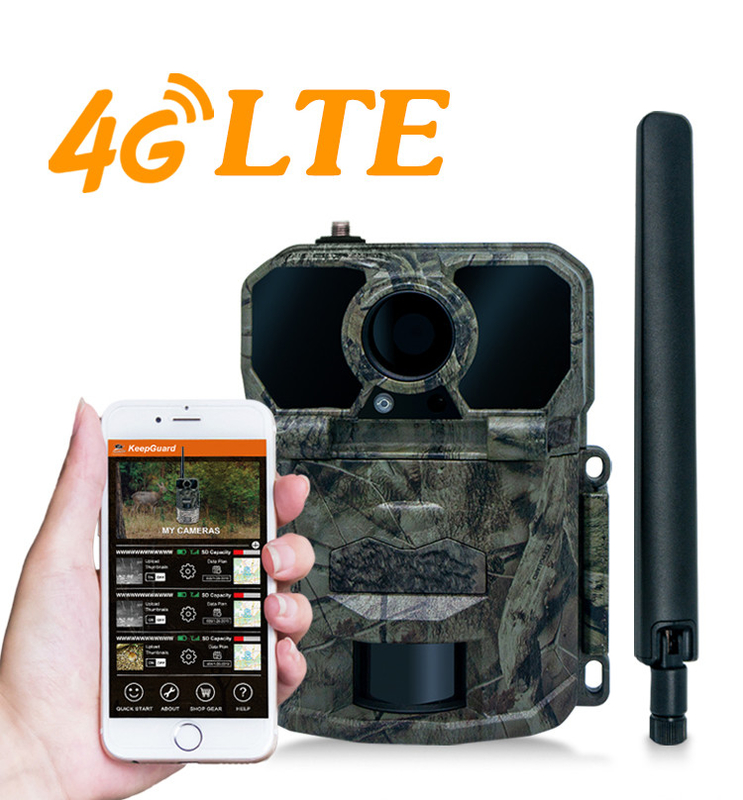 4G trial camera with antenna KW896 30MP 0.15s trigger speed night vision waterproof IP65 fro wildlife research