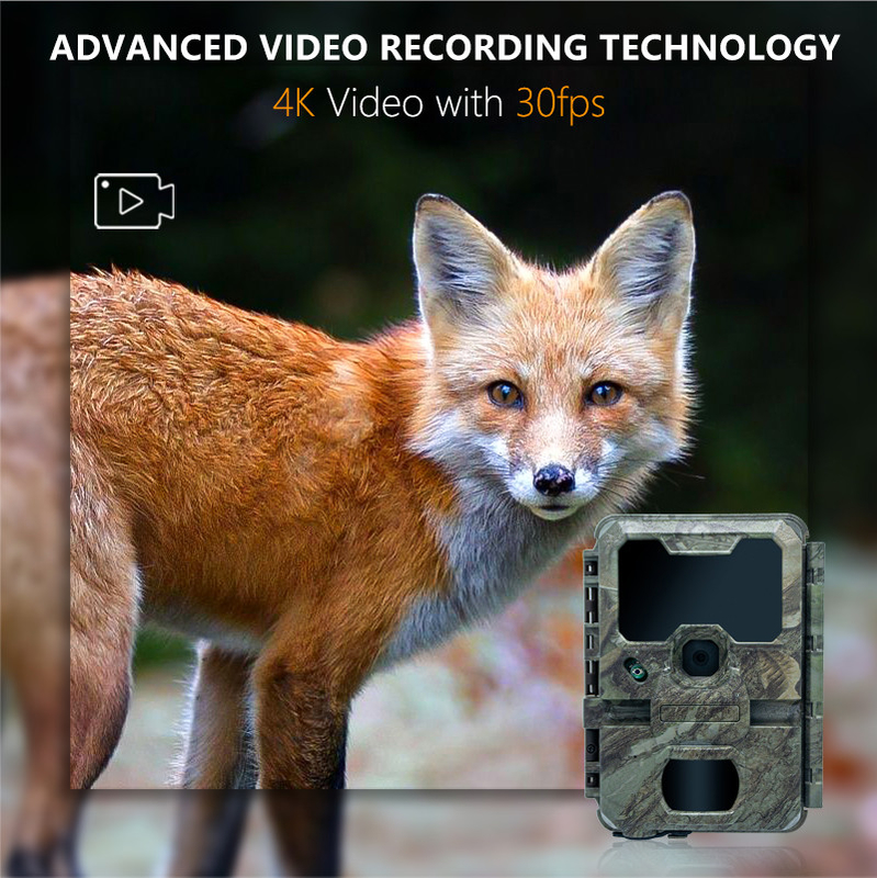 Night Vision Hunting Camera with small size KW788 0.1s trigger 32MP sharp image 4K video waterproof IP67 for hunting