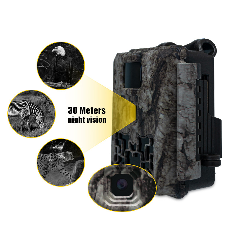 Wildlife Trail Camera No Glow 30MP Image 1080P Video Waterproof IP67 up to 512GB Storage Competitive Price Hunting Camera