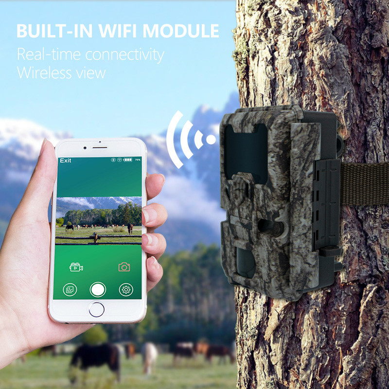 Trail Hunting Camera 20MP 1080P Wildlife Camera Waterproof IP67 Game&trial Camera up to 512GB Storage up to 82 Feets
