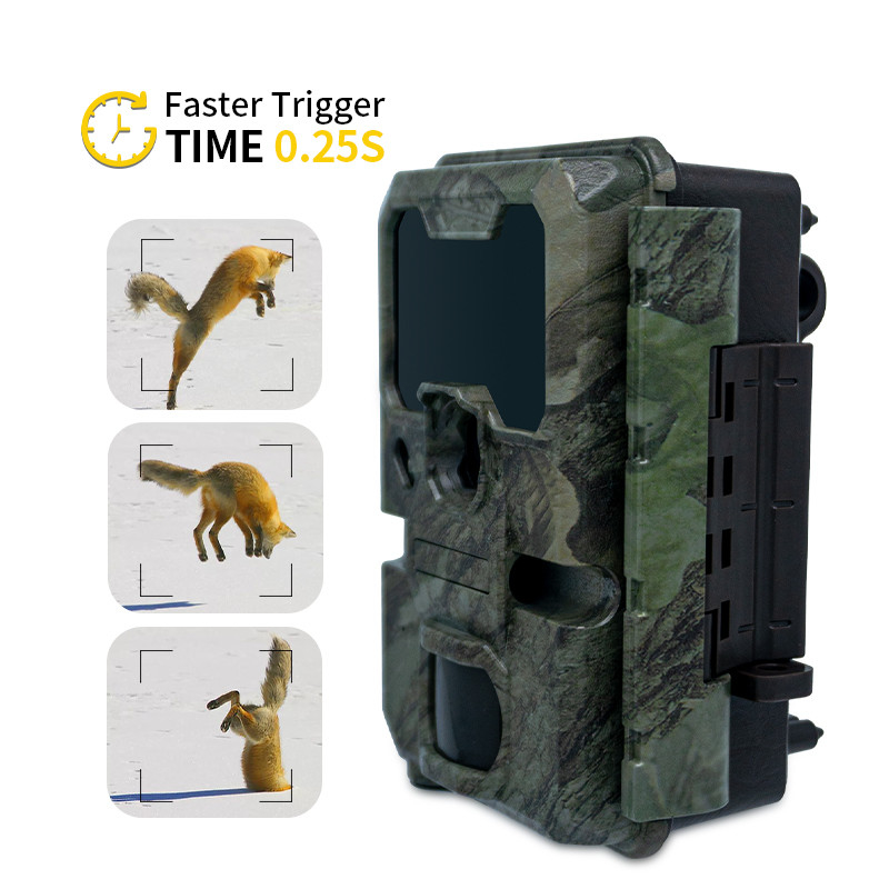 Hunting camera with small size KW788 0.1s response time 32MP 4K video waterproof IP67 up to 512GB for wildlife watching