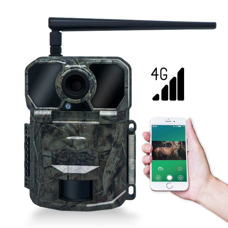 4G wireless hunting camera KW896 with antenna 100ft night range night vision 32MP 2K 0.15s trigger speed for deer hunting