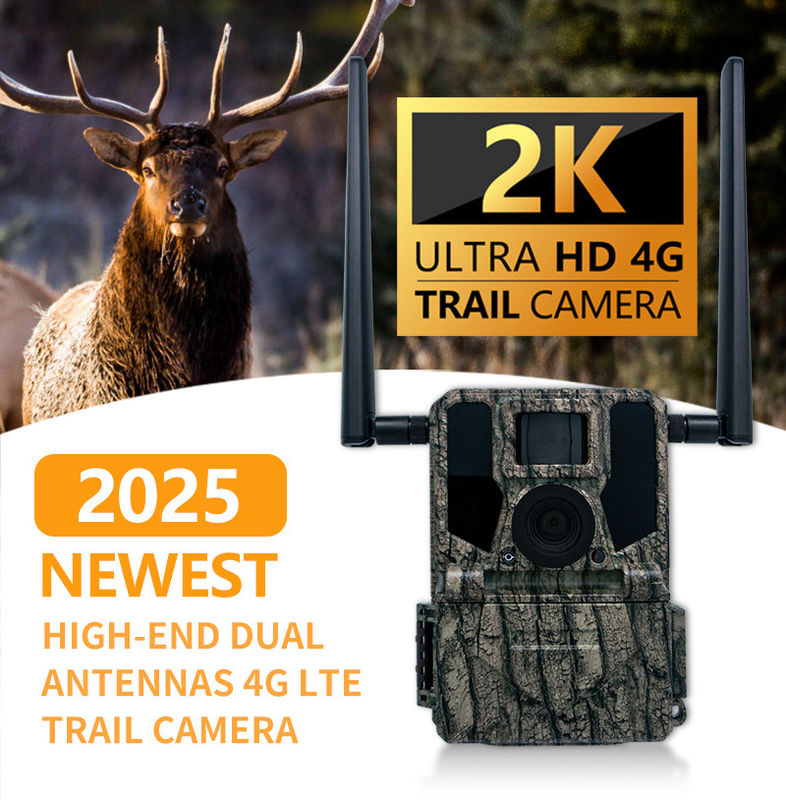 4G Trail Camera Photo Video 36MP Image Size 1-9 Capture Number 5s-60s Video Length