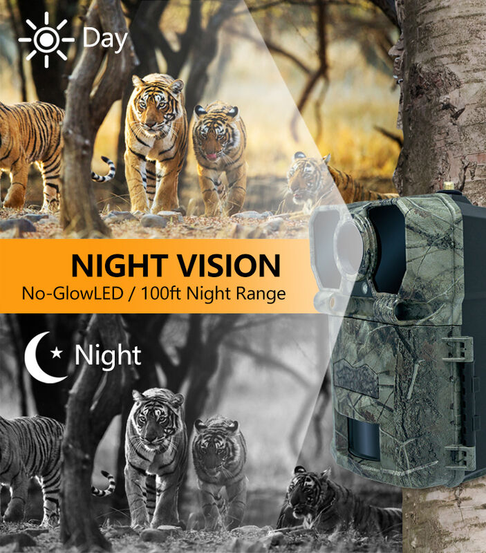 Wireless Trail camera with durable weather resistant housing and advanced motion detection for outdoor surveillance tasks