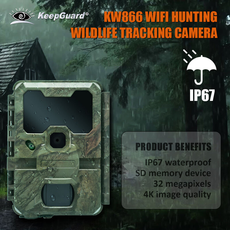 Stock Wireless WiFi Bluetooth Camera Mobile Trail Camera Ideal for Hunting Security and Wildlife Monitoring Applications